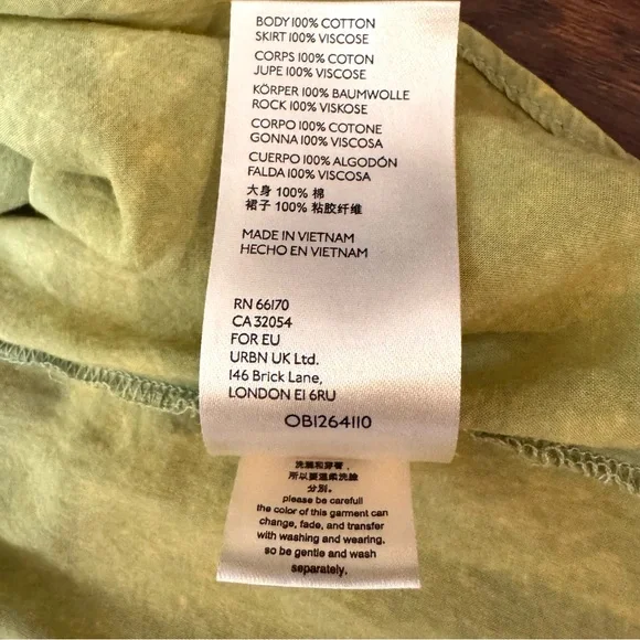 FREE PEOPLE oversized lightly tie dye boho maxi dress, size L, but can fit 1X - Picture 11 of 13